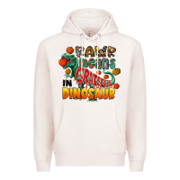 Pale Pink rawr means grateful in dinosaur Premium Hoodie - CowhideDigitalArt