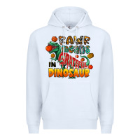 White rawr means grateful in dinosaur Premium Hoodie - CowhideDigitalArt