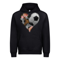 Black western soccer heart Urban Hoodie - HRA Design Shop
