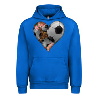 Cobalt western soccer heart Urban Hoodie - HRA Design Shop