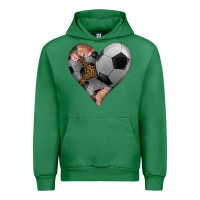Emerald western soccer heart Urban Hoodie - HRA Design Shop