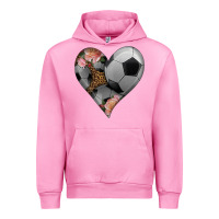 Fuchsia Pink western soccer heart Urban Hoodie - HRA Design Shop