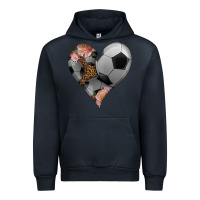 Navy western soccer heart Urban Hoodie - HRA Design Shop