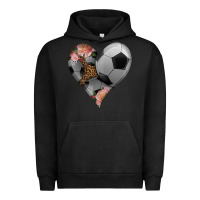 Pigment Black western soccer heart Urban Hoodie - HRA Design Shop