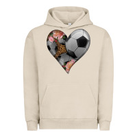 Pigment French Oak western soccer heart Urban Hoodie - HRA Design Shop