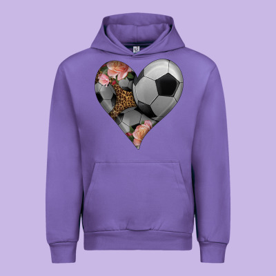 Western Soccer Heart Urban Hoodie Designed By Hra Design Shop