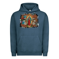 Pigment Midnight Navy virgin mary Urban Hoodie - SublimationCraftShop