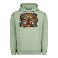 Pigment Oil Green virgin mary Urban Hoodie - SublimationCraftShop