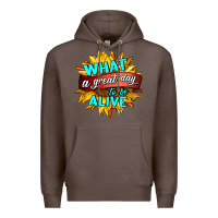 Coffee what a great day to be alive Premium Hoodie - HRA Design Shop