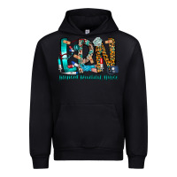 Black lpn Urban Hoodie - CowhideDigitalArt