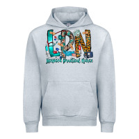 Heather Grey lpn Urban Hoodie - CowhideDigitalArt