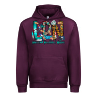 Mauve Wine lpn Urban Hoodie - CowhideDigitalArt