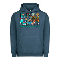 Pigment Midnight Navy lpn Urban Hoodie - CowhideDigitalArt
