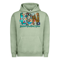 Pigment Oil Green lpn Urban Hoodie - CowhideDigitalArt