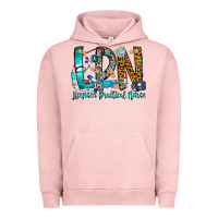 Pigment Salmon lpn Urban Hoodie - CowhideDigitalArt