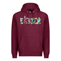 Burgundy Easter Day Premium Hoodie - Neo Western