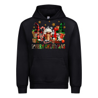 Black merry christmas buffalo gnomies Urban Hoodie - FaDigitalArtStudio