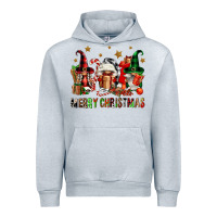 Heather Grey merry christmas buffalo gnomies Urban Hoodie - FaDigitalArtStudio