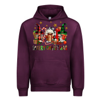 Mauve Wine merry christmas buffalo gnomies Urban Hoodie - FaDigitalArtStudio