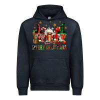 Navy merry christmas buffalo gnomies Urban Hoodie - FaDigitalArtStudio