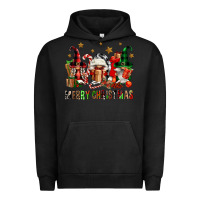 Pigment Black merry christmas buffalo gnomies Urban Hoodie - FaDigitalArtStudio
