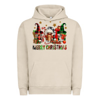 Pigment French Oak merry christmas buffalo gnomies Urban Hoodie - FaDigitalArtStudio