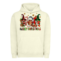 Pigment Pistachio merry christmas buffalo gnomies Urban Hoodie - FaDigitalArtStudio