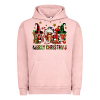 Pigment Salmon merry christmas buffalo gnomies Urban Hoodie - FaDigitalArtStudio