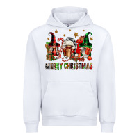 White merry christmas buffalo gnomies Urban Hoodie - FaDigitalArtStudio