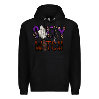 Black Salty Witch Premium Hoodie - CowhideDigitalArt