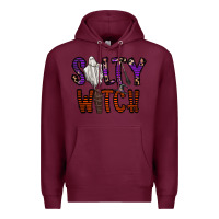 Burgundy Salty Witch Premium Hoodie - CowhideDigitalArt
