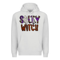 Dove Grey Salty Witch Premium Hoodie - CowhideDigitalArt