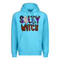 Ocean Blue Salty Witch Premium Hoodie - CowhideDigitalArt