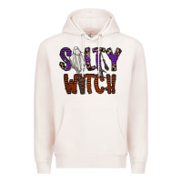 Pale Pink Salty Witch Premium Hoodie - CowhideDigitalArt