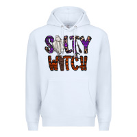 White Salty Witch Premium Hoodie - CowhideDigitalArt