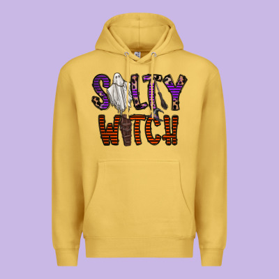 Salty Witch Premium Hoodie Designed By Cowhidedigitalart