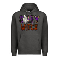 Charcoal Heather Salty Witch Premium Hoodie - CowhideDigitalArt