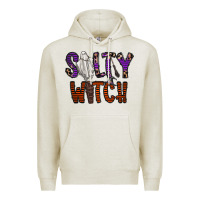 Oatmeal Heather Salty Witch Premium Hoodie - CowhideDigitalArt