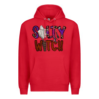 Red Salty Witch Premium Hoodie - CowhideDigitalArt