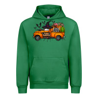 Emerald happy halloween truck Urban Hoodie - CowhideDigitalArt