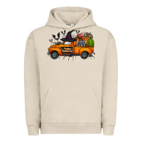 Pigment French Oak happy halloween truck Urban Hoodie - CowhideDigitalArt