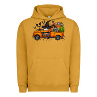 Pigment Peanut Butter happy halloween truck Urban Hoodie - CowhideDigitalArt