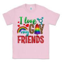 Bubblegum Pink I Love My Gay Friends Classic Tee - BundleAndBundleShop