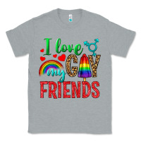 Heather Grey I Love My Gay Friends Classic Tee - BundleAndBundleShop