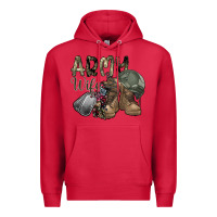 Cardinal army wife Premium Hoodie - SublimationCraftShop