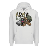 Dove Grey army wife Premium Hoodie - SublimationCraftShop