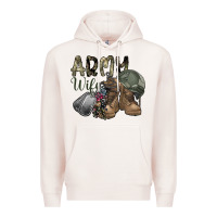 Pale Pink army wife Premium Hoodie - SublimationCraftShop