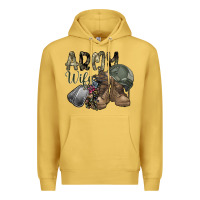 Antique Gold army wife Premium Hoodie - SublimationCraftShop