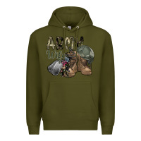 Army Green army wife Premium Hoodie - SublimationCraftShop