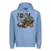 Colony Blue army wife Premium Hoodie - SublimationCraftShop
